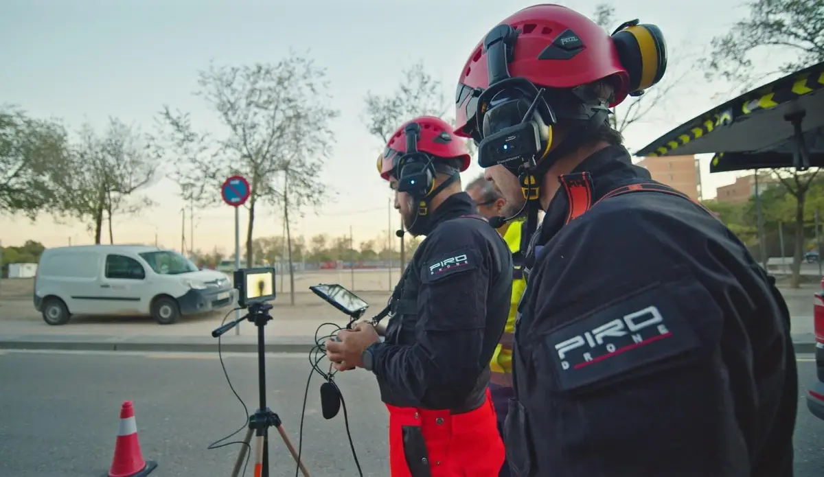 Inspección de alcantarillado con dron